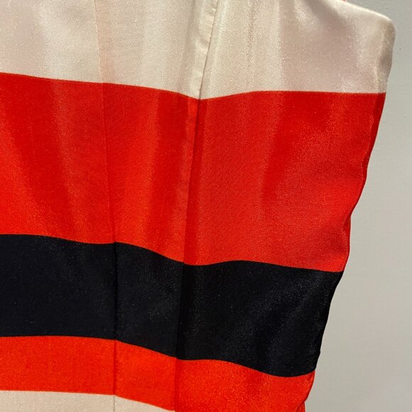 Eliza J Striped Silk Dress Size 8 - Picture 4 of 4